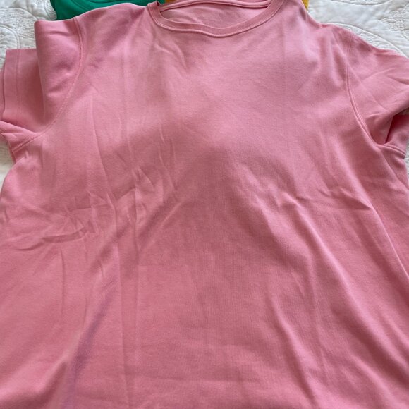 Kim Rogers T Shirts Lot of 3 Size XL Crew neck short sleeve green yellow pink - Picture 6 of 6